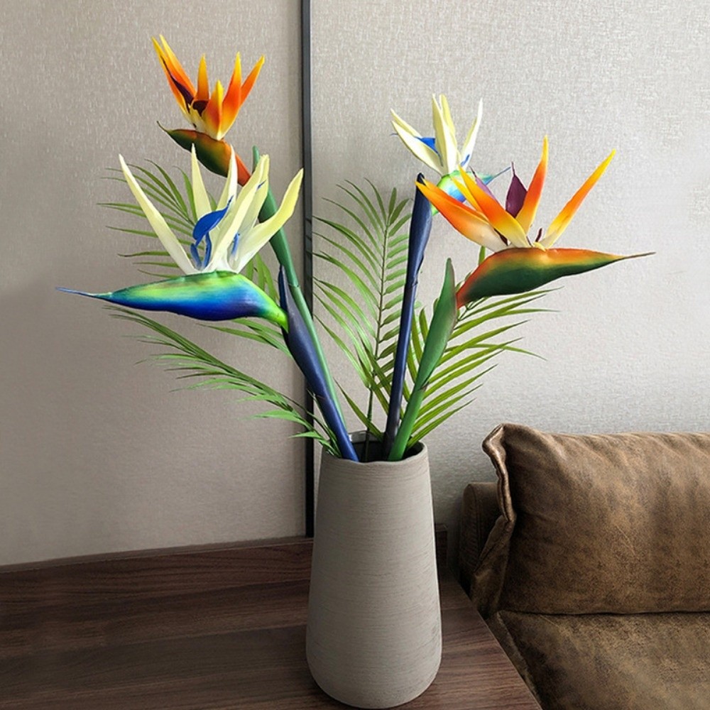 Bird Paradise Strelitzia - ดอกสตรีลิเซียประดิษฐ์ ก้านยาว ตกแต่งเหมือนจริง ต้นไม้ปลอม DIY