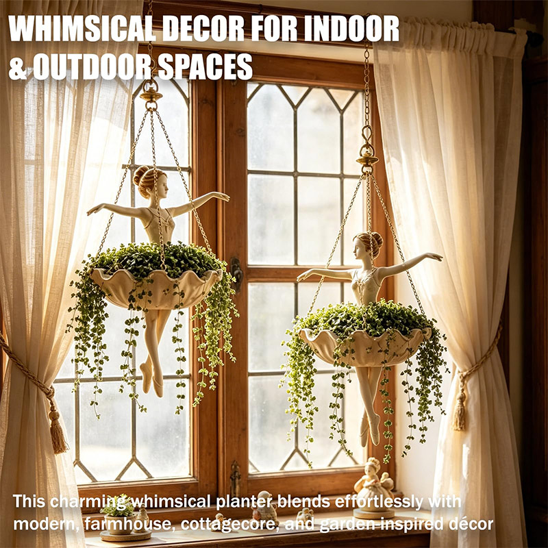กระถางแขวนรูปนักบัลเลต์พร้อมโซ - Spider Plant Hanging บทวิจารณ์และราคา