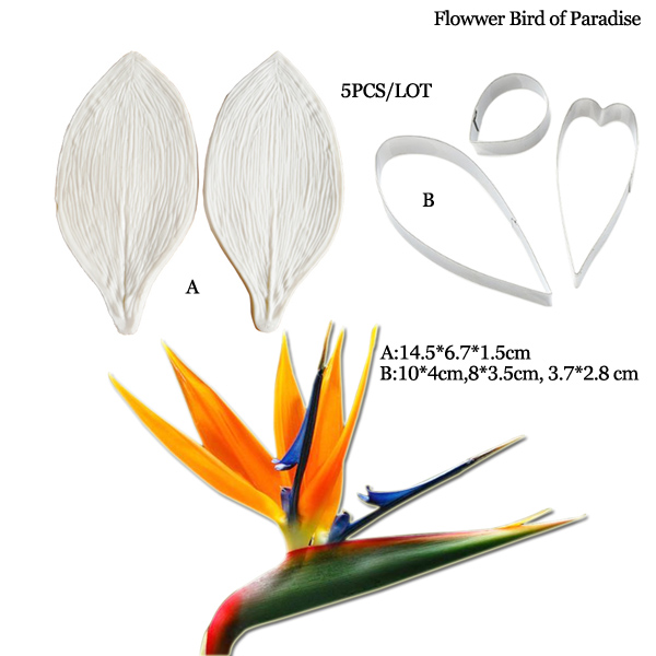 ขนาดใหญ่ Gumpaste Strelitzia B - Bird Paradise Strelitzia บทวิจารณ์และราคา